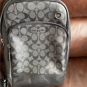 Coach Purse/Backpack in black and gray